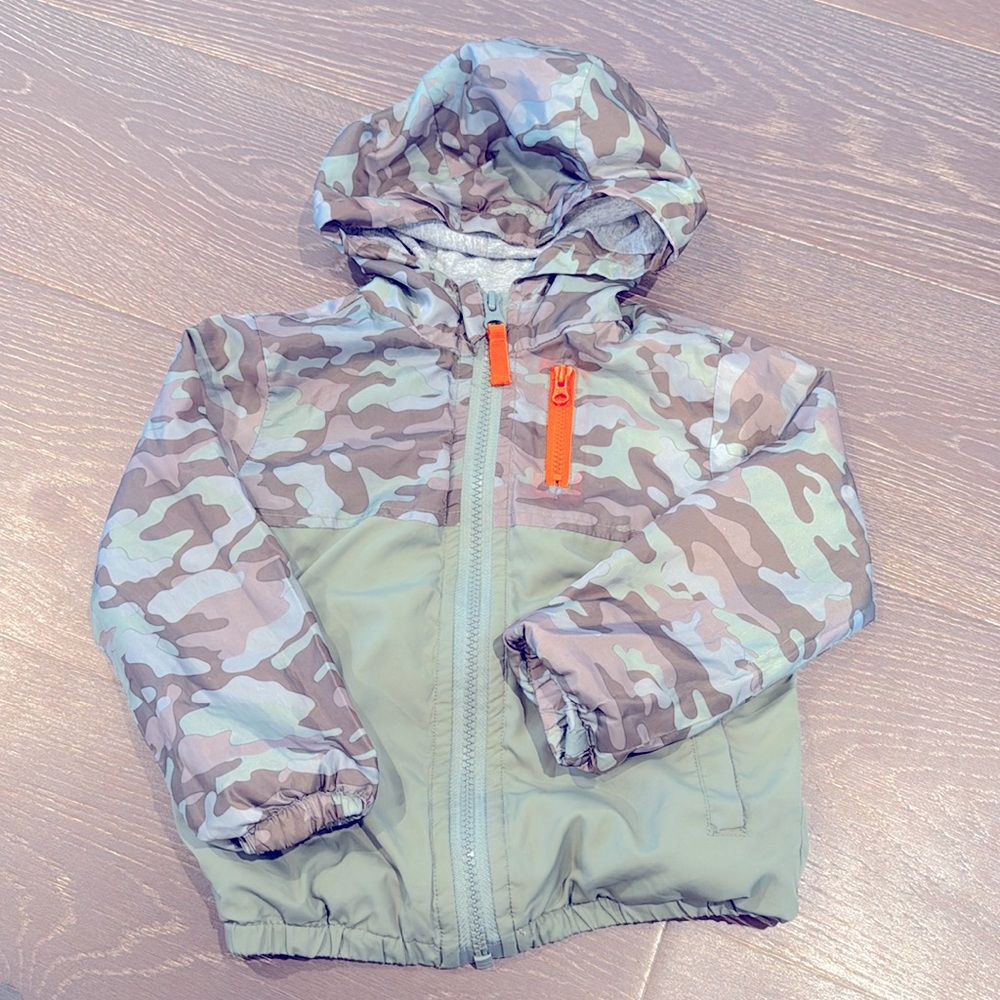 BUFFALO David Bitton toddler boy camo hoodie lined jacketet. Excellent condition